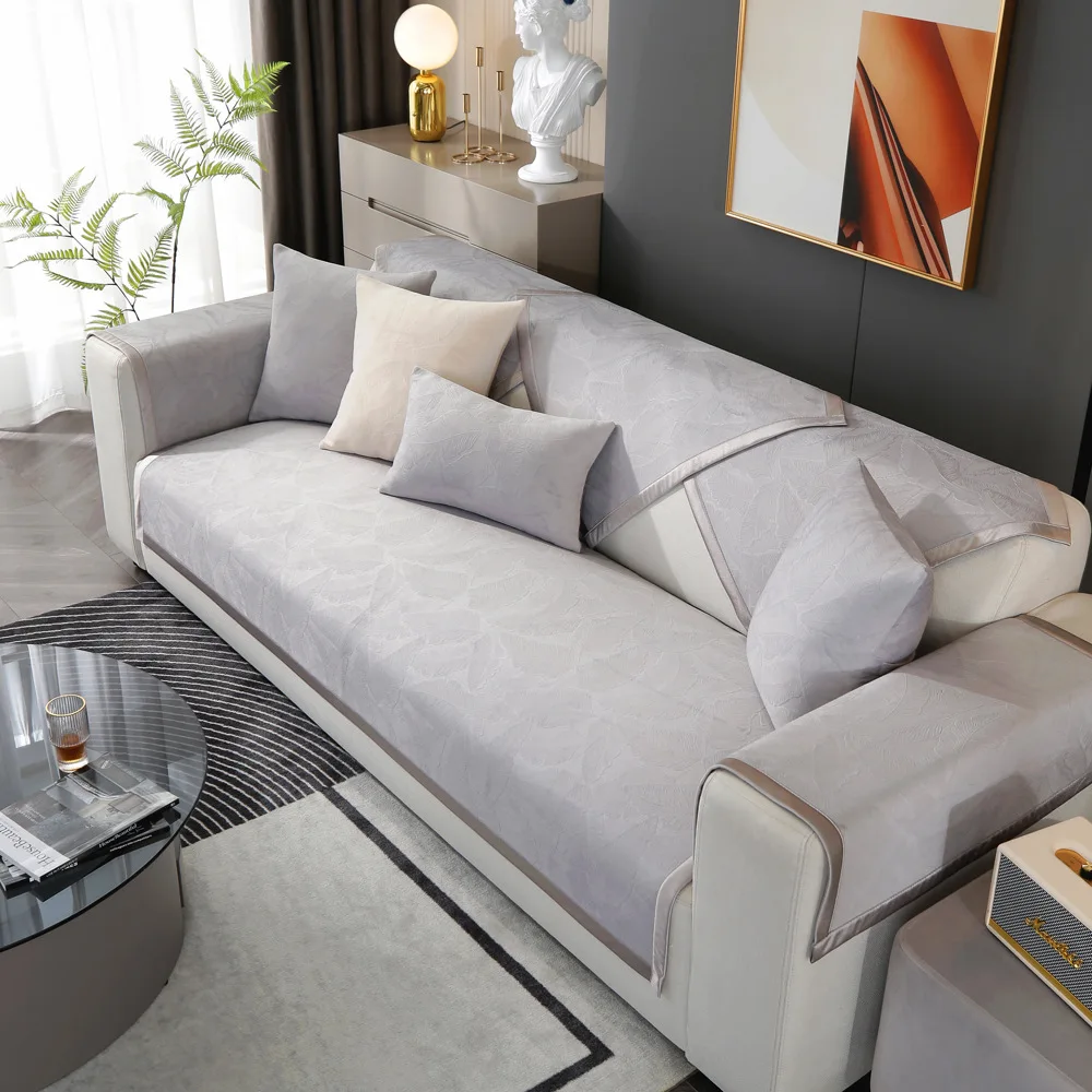 

Простые однотонные чехлы для диванов, современные четырехсезонные универсальные защитные чехлы для мебели, пылезащитный, противоскользящий, износостойкий коврик для сиденья