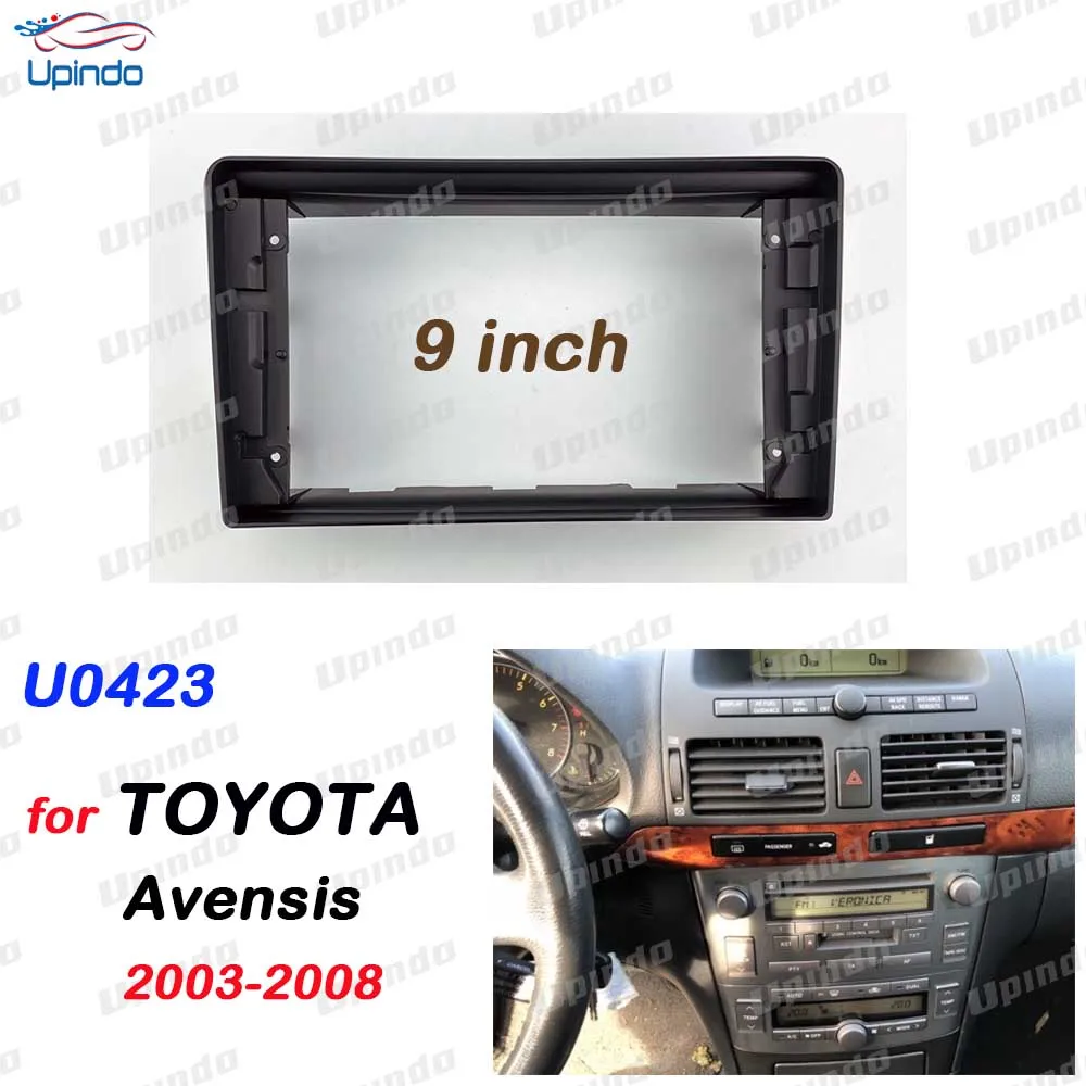 

Для TOYOTA Avensis 2003-2008 рамка радио Android, 2-Din 9-дюймовая панель приборной панели CarPlay с GPS DVD MP5 стереокреплением