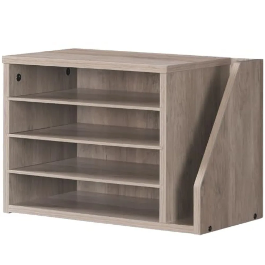 

Органайзер для документов и почты с регулируемыми полками, деревянный, для офиса и дома, настольный, для хранения файлов