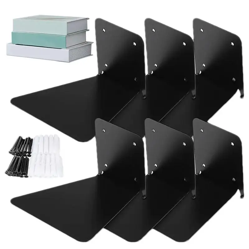 

Floating Book Shelves Organizers Heavy Duty Book Metal Wall Mounted Shelves For Home Classroom Library Storage Holders & Racks