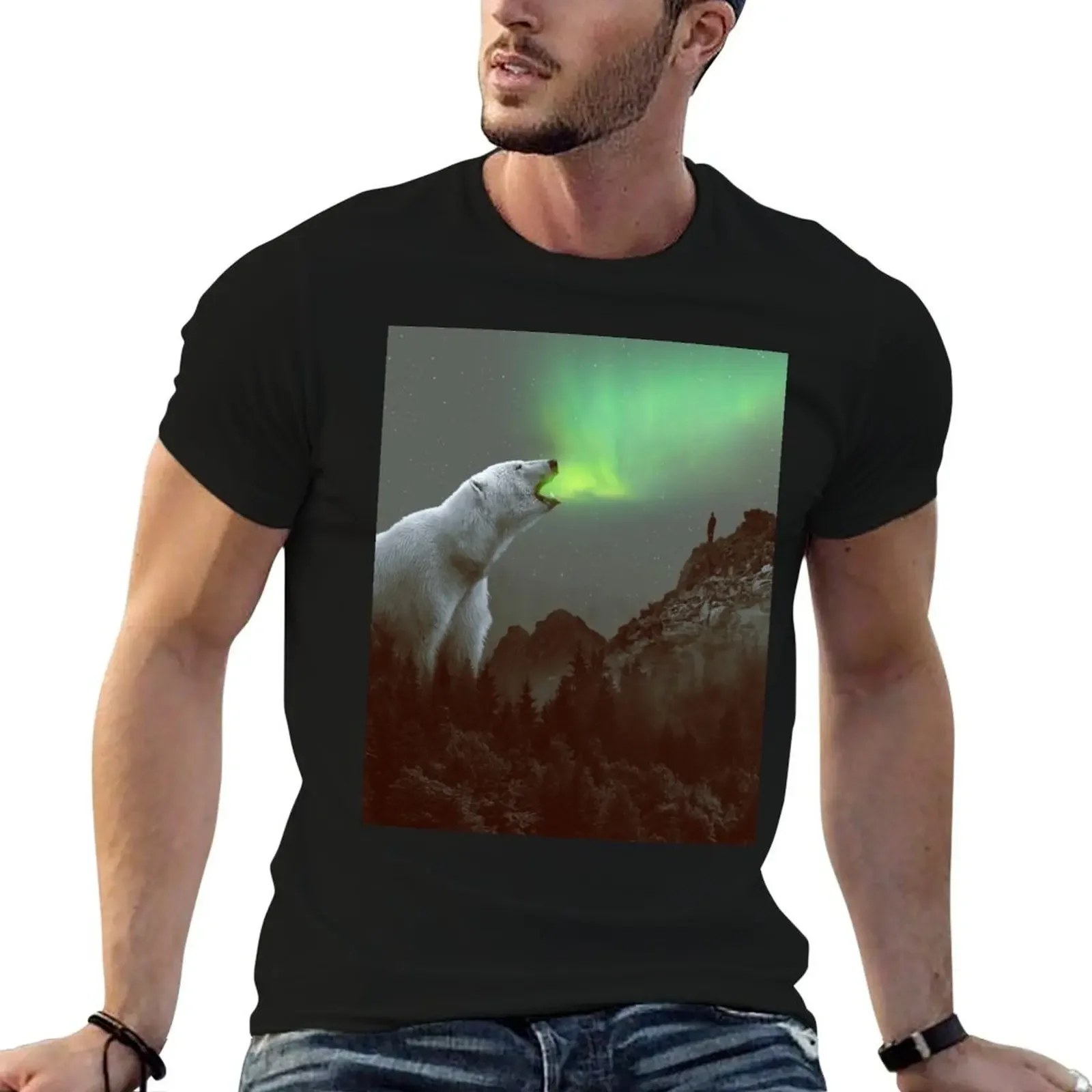 aurora II T-Shirt quick drying blanks graphic tee shirt baggy shirts mens graphic t-shirts anime