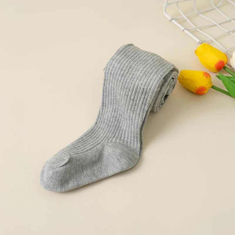 Cotton Colored Tights For Children Toddler Girls Boys White Black Knit Pantyhose Kids Socks Newborn Infant Baby Warm Stockings view 6