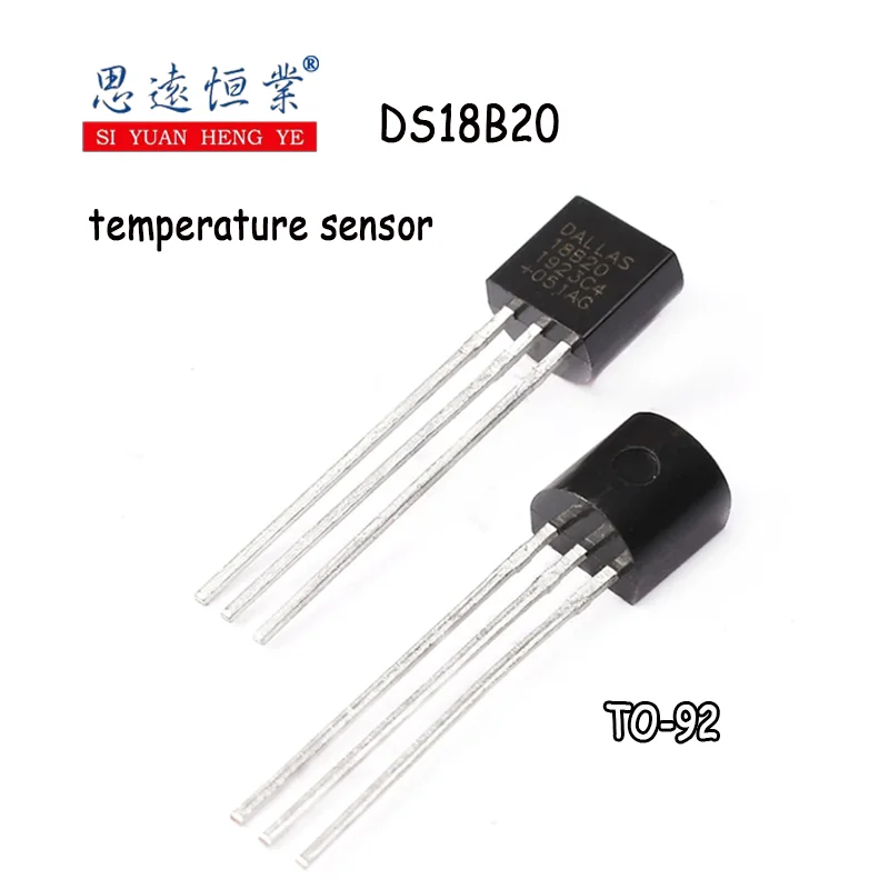 DS18B20 temperature sensor programmable digital thermometer TO-92 temperature acquisition