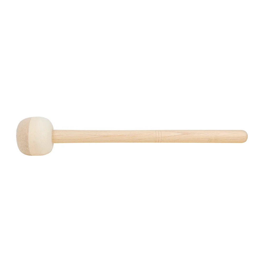

2Pcs Wooden Snare Drum Sticks Felt Head Mallet Long Handle Percussion Instrument