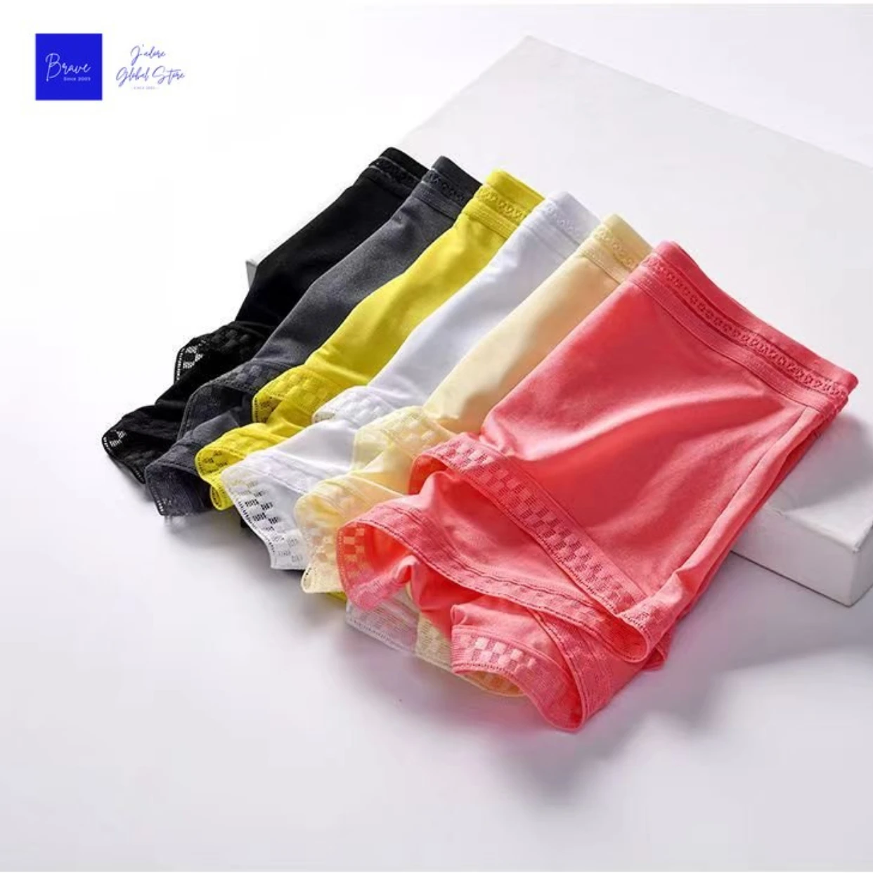 1 pc Lace Men Panties Ice Silk Boxer Colorful Breathable Panty Male Large Ultra Thin Boxer Shorts Sexy Underwear for Men