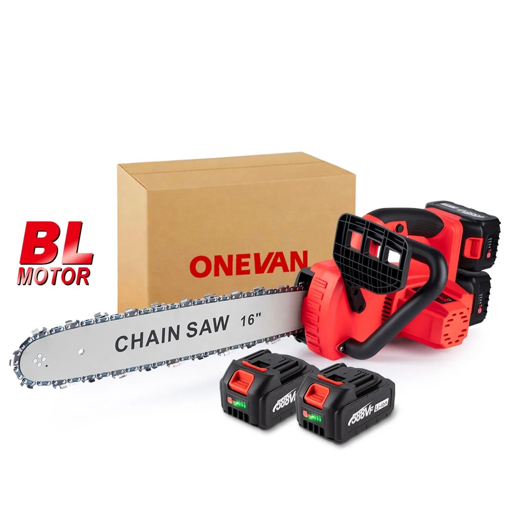 7980W 16 Inch Cordless Electric Saw Chainsaw Brushless Motor Logging Cutter Pruning Garden Tool for Makita 18V Battery