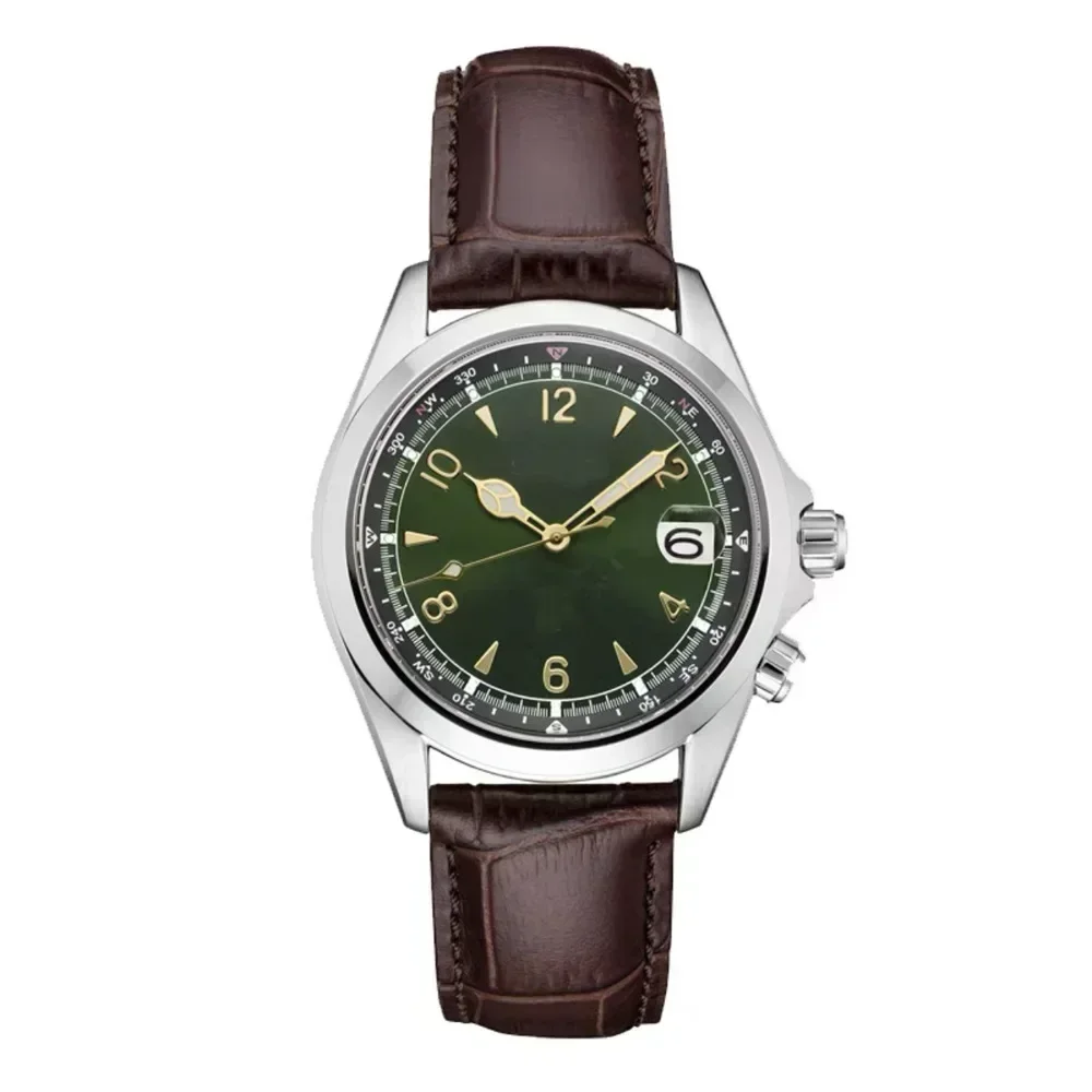 

Механические наручные часы, мужские часы, роскошные синие часы, водонепроницаемые часы, модные кожаные часы с календарем, римские товары, бесплатная доставка