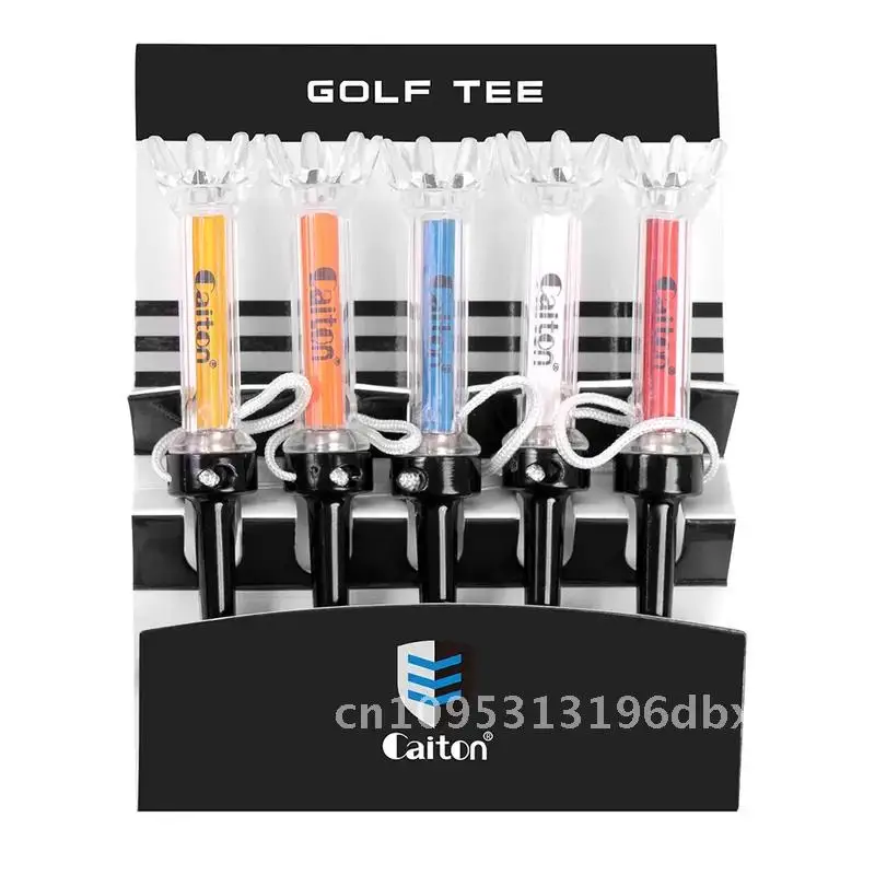 

Caiton 5pcs Magnetic Plastic Golf Tee Set with 3 Sizes 79mm 85mm 90mm 360 Degree Bounce Golf Practice And Training Gift
