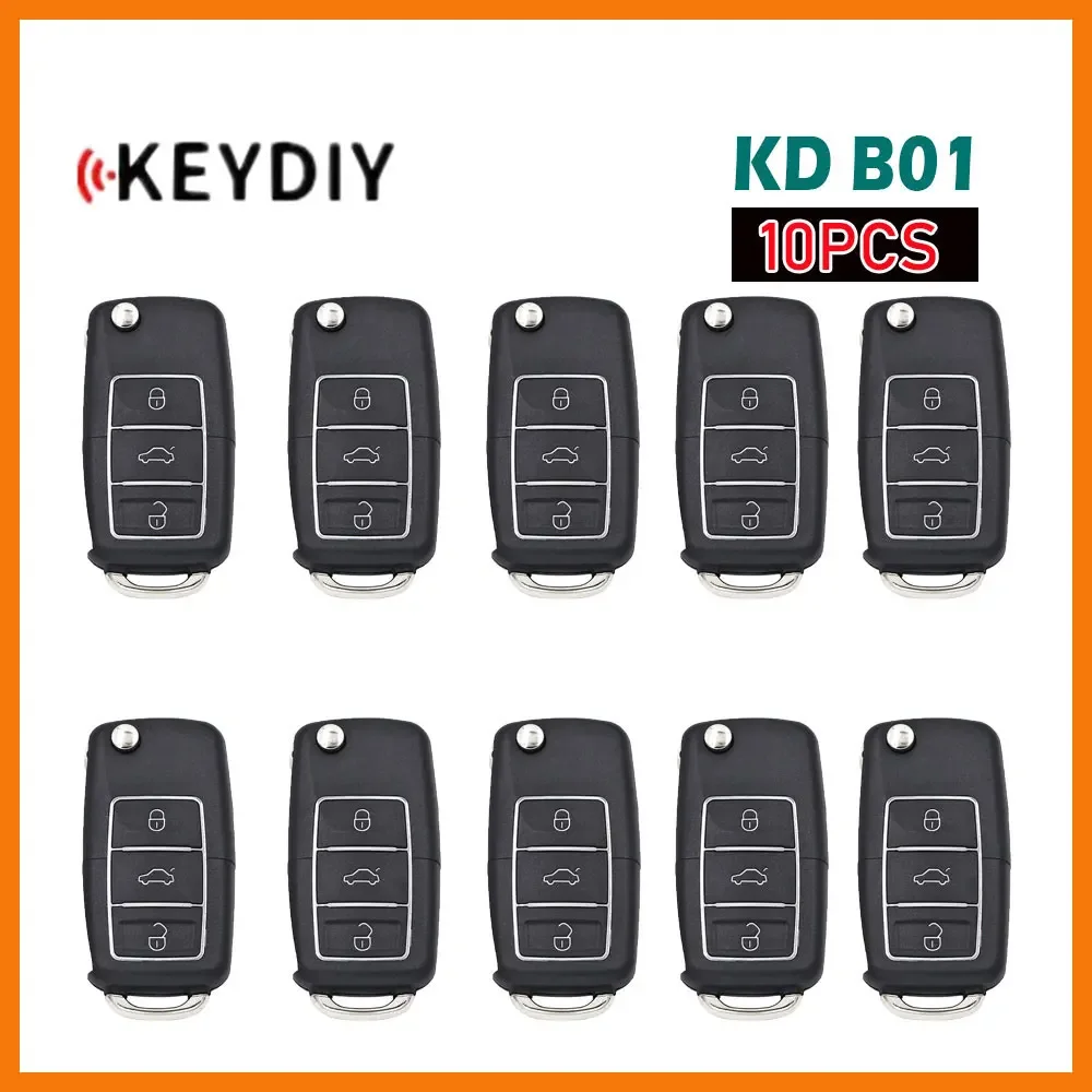 

10pcs KEYDIY B01 LUXURY Universal Remote Key for Toyota Style 3 Buttons KD Car Remote Key for KD900/KD MINI/KD-X2 Key Programmer