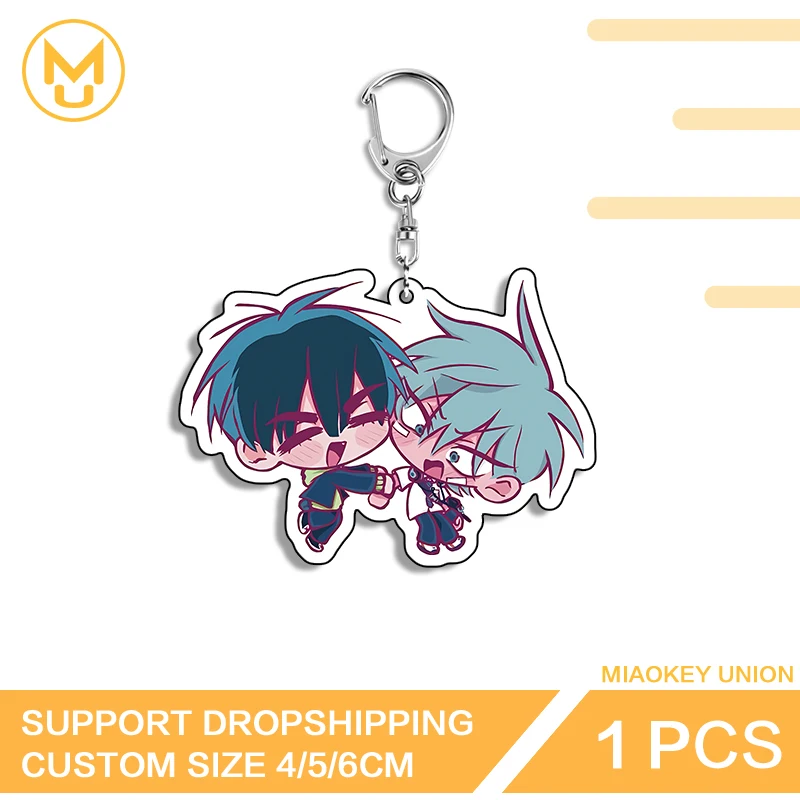 Trendy Bunny Girl Lovely Alien Stage Eye Catching Unique Double Sided Key Chains HD Pattern Ingenious Novelty Accessories