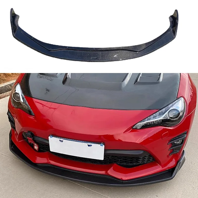 

Fits for 2017-2019 Toyota GT86 Subaru GT86 Carbon Fiber Fibre Front Bumper Lip Spoiler Splitter