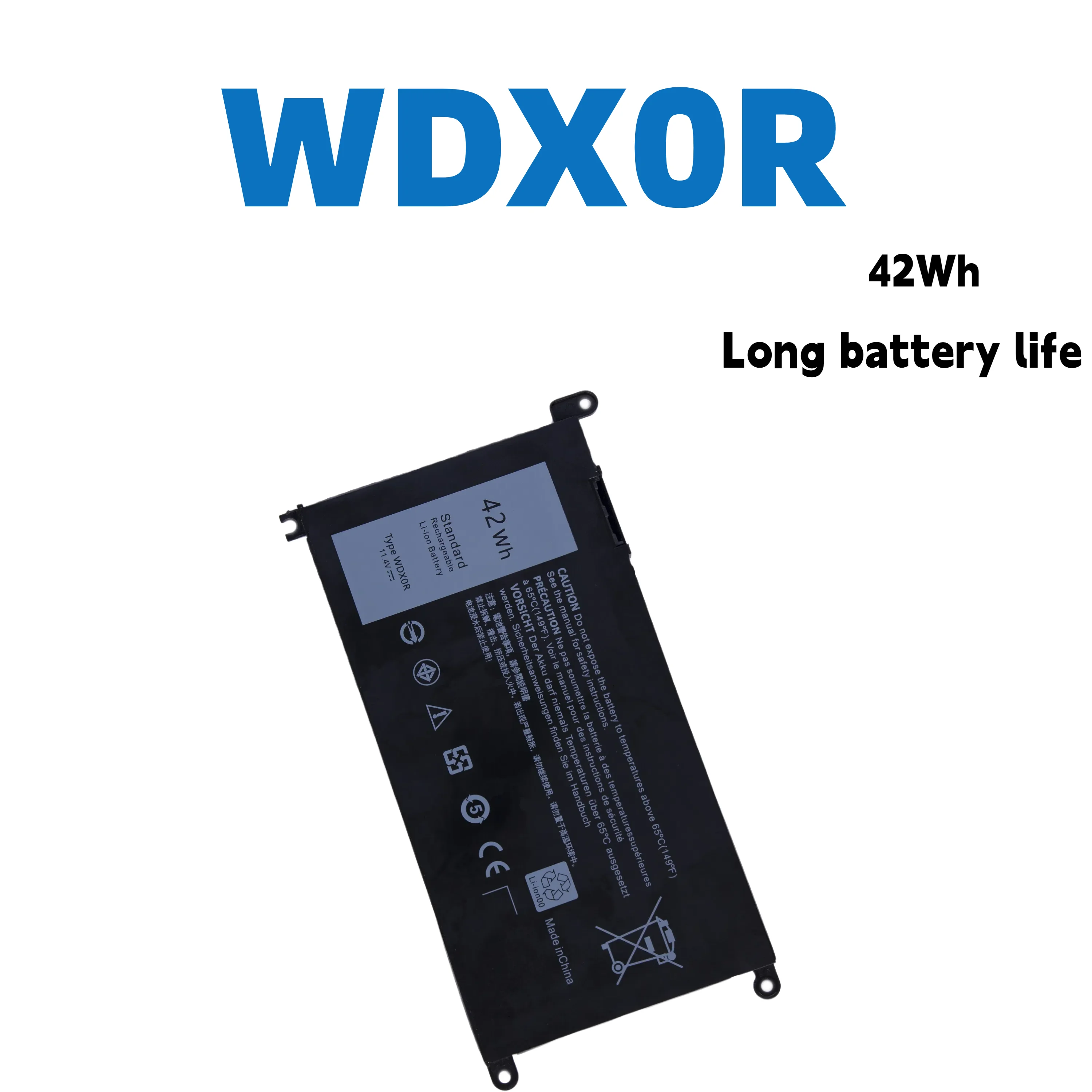 

AUSSY WDX0R WDXOR Laptop Battery For DELL Inspiron 14 5368 5567 7560 5767 7472 7460-d1525s 7368 7378 5565 Latitude 3488 3580