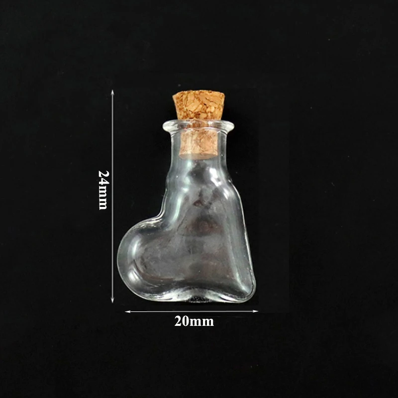 5-10 stücke Glas Mini Wishing Flasche Kork Flaschen Leere Probe Gläser Hause Dekoration DIY Schmuck Anhänger Kork Stopper lagerung Fläschchen – Detail 8
