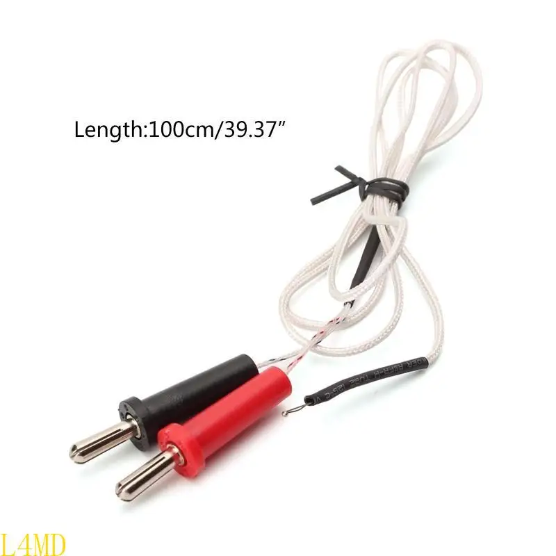 Handheld K Type Surfaces Thermocouple Temperature 100cm Wire Banana-type Plugs Probes Measurement Ranges -50°C -350°C - view 6
