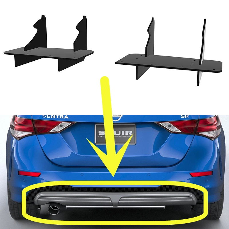 

Fit Nissan Nismo Sentra SR 2020--2024 Year Rear Diffuser Bumper Lips Spoiler Splitter Body Kit Accessories