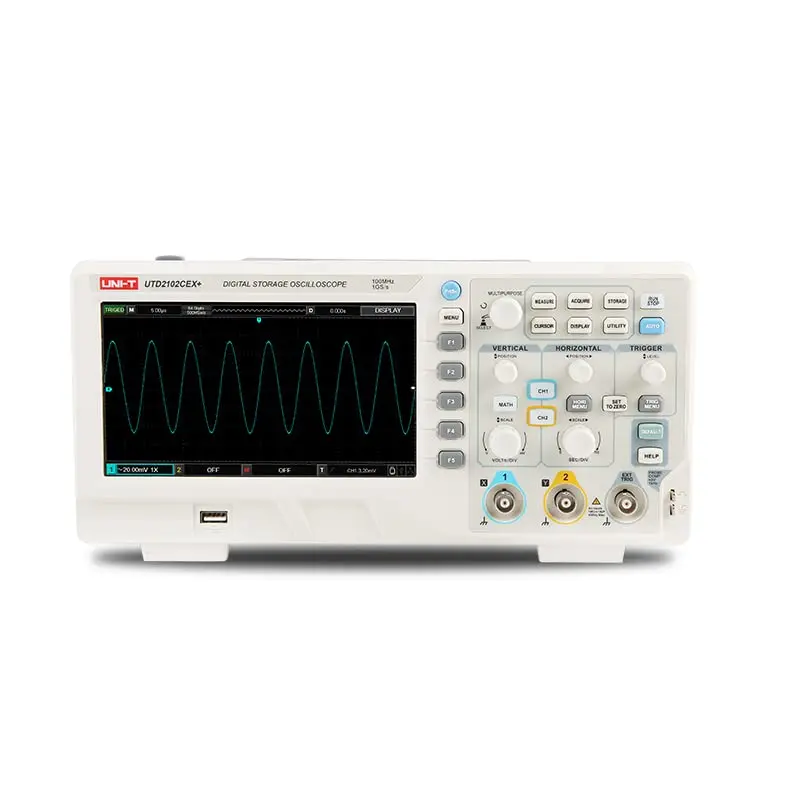 UNI-T UTD2102CEX+ High Precision 100MHz Digital Storage Oscilloscope for Laboratory and Electronic Repair Waveform Tester