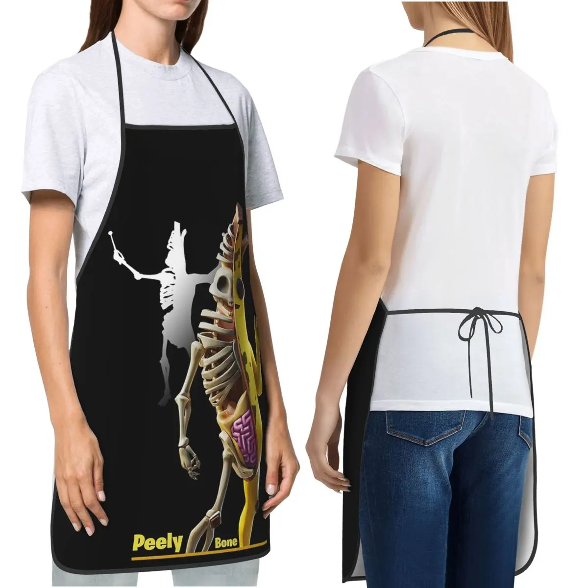 

Фартук Peely Bone для шеф-повара, приготовления пищи, выпечки, Tablier, водонепроницаемый нагрудник, кухонный сарафан для чистки для женщин и мужчин, живопись