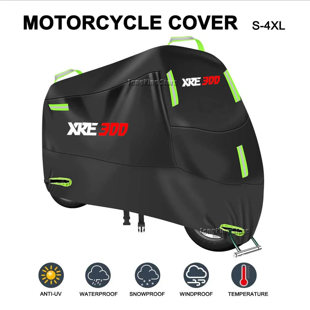 

For Honda XRE 300 XRE300 Motorcycle Cover UV Protective Dustproof Snowproof Outdoors Rain Waterproof Cover