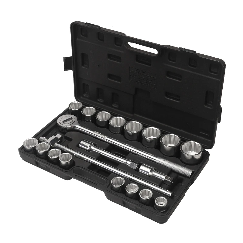 

21-Piece 3/4 Inch Metric Heavy Duty Tool Ratchet Wrench Sleeve Set