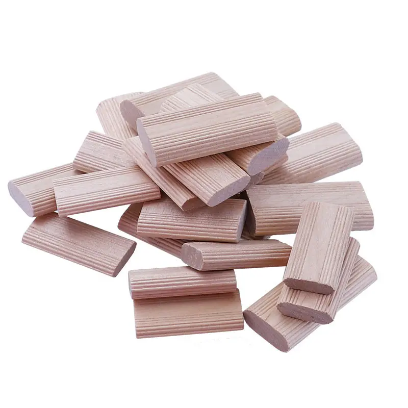 Imagem -06 - Domino Solid Wood Faça Você Mesmo Stripes Tenon Biscuit Joinery Faia Madeira Prego Cork Block Wood Board Móveis Butt Tool para Woodwork 50 Pcs