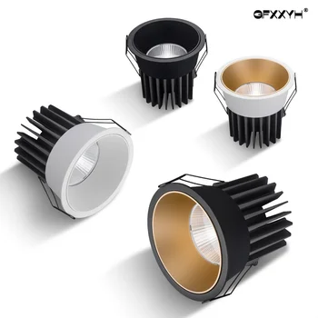 Faretto da incasso a soffitto a LED dimmerabile Faretto in alluminio COB Light 5W7W10W12W15W18W20W24W AC110V 220V Home Office Store