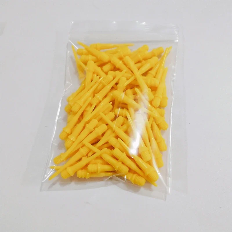 100 PCS/ET Colorful Soft Dart Tips 2BA Screw High Precision Professional Electronic Dart Replacement Plastic Accessories
