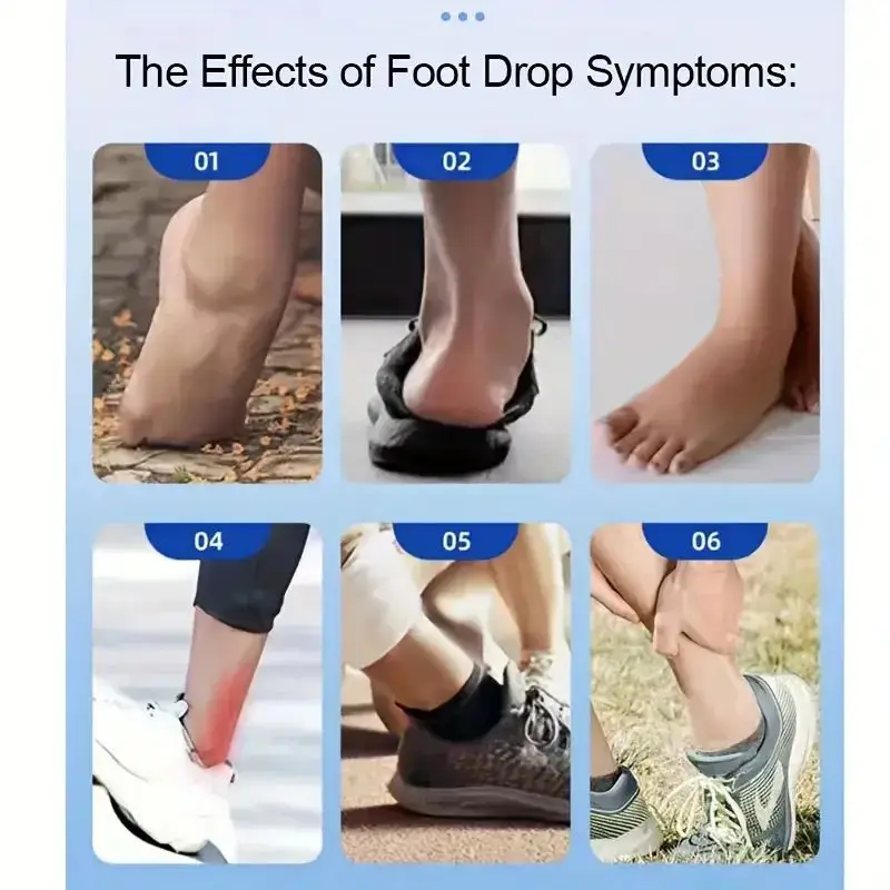 Adjustable Ankle Support Brace for Foot Droop Comfortable Elastic Bandage for Sports Injury Rehabilitation And Daily Use