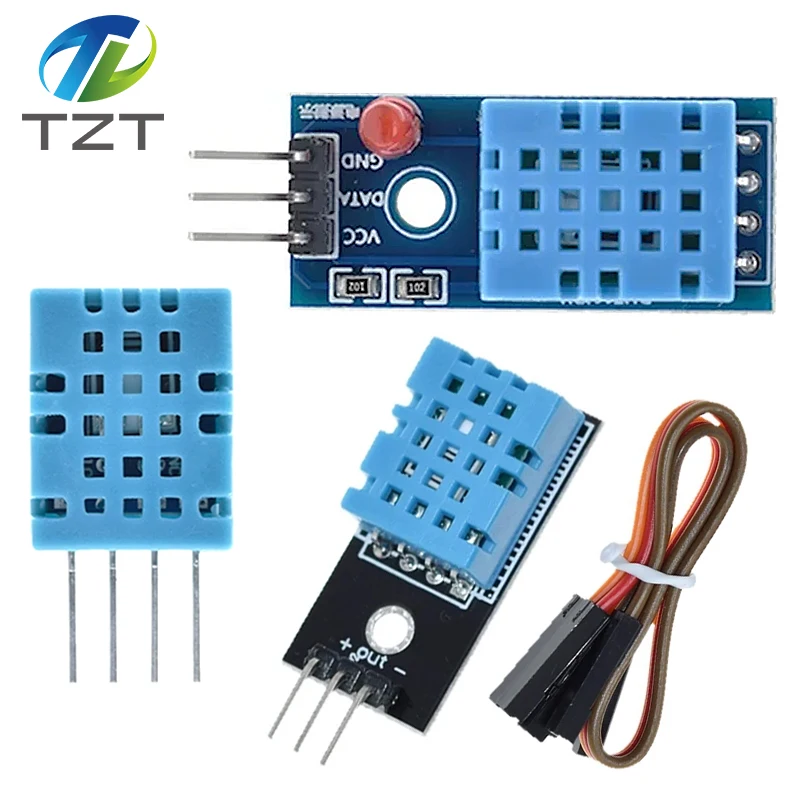 DIYTZT 1/3PCS DHT11 Digital temperature and humidity sensors DHT11 Module for Arduino