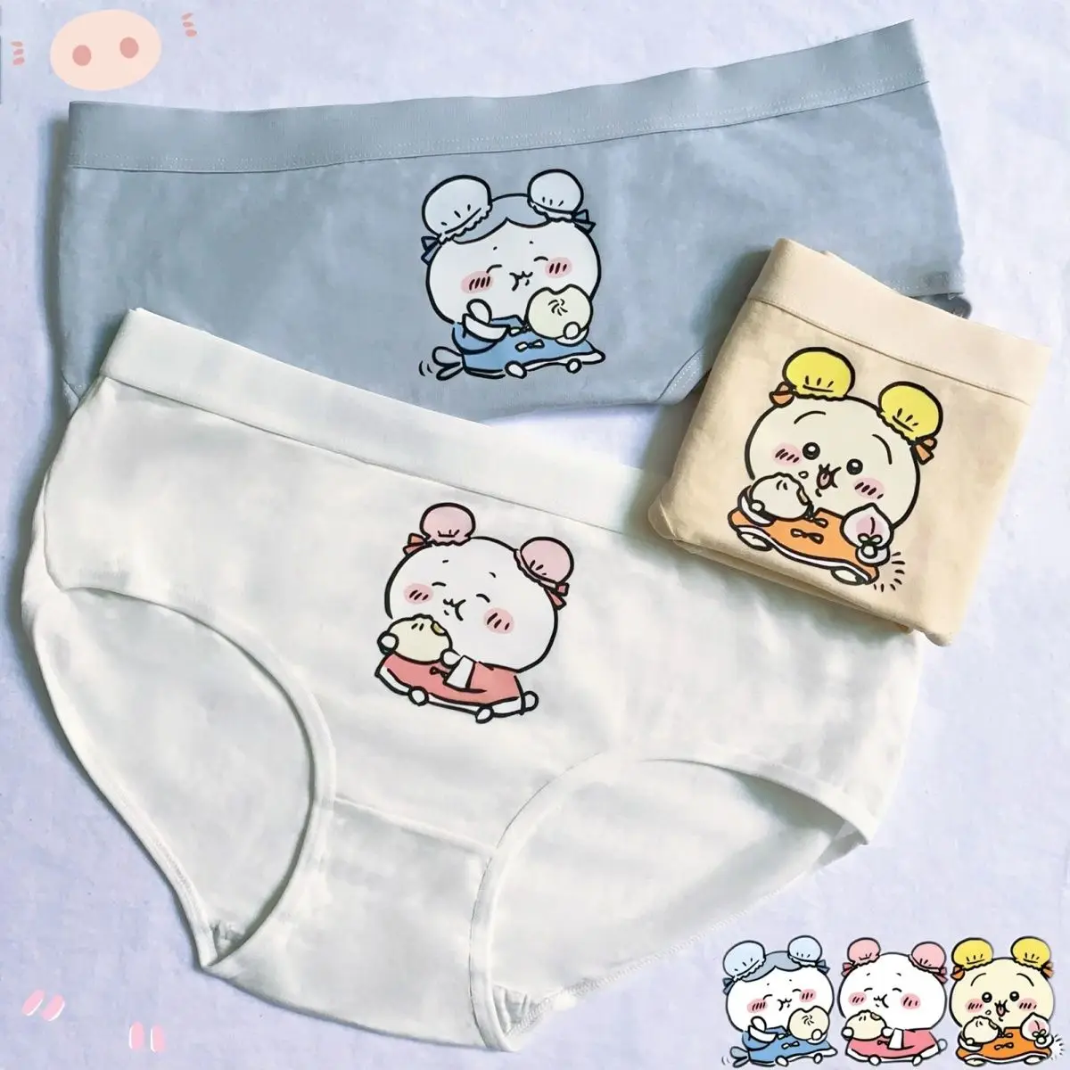 New Kawaii Chikawa Cotton Underpant Cartoon Boys Girls Underwear Cotton Boxer Shorts Women Panties Gift