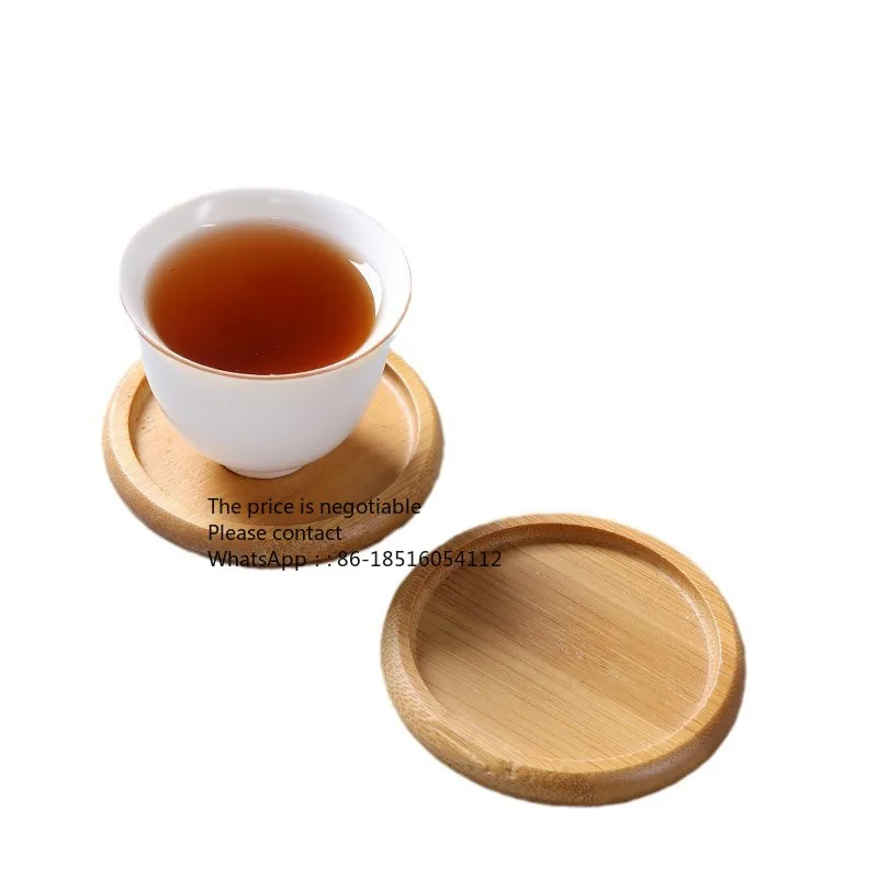 

Bamboo Coaster Square Round Coaster Kung Fu Tea Ceremony Bamboo Art Accessories Natural Insulation Mat