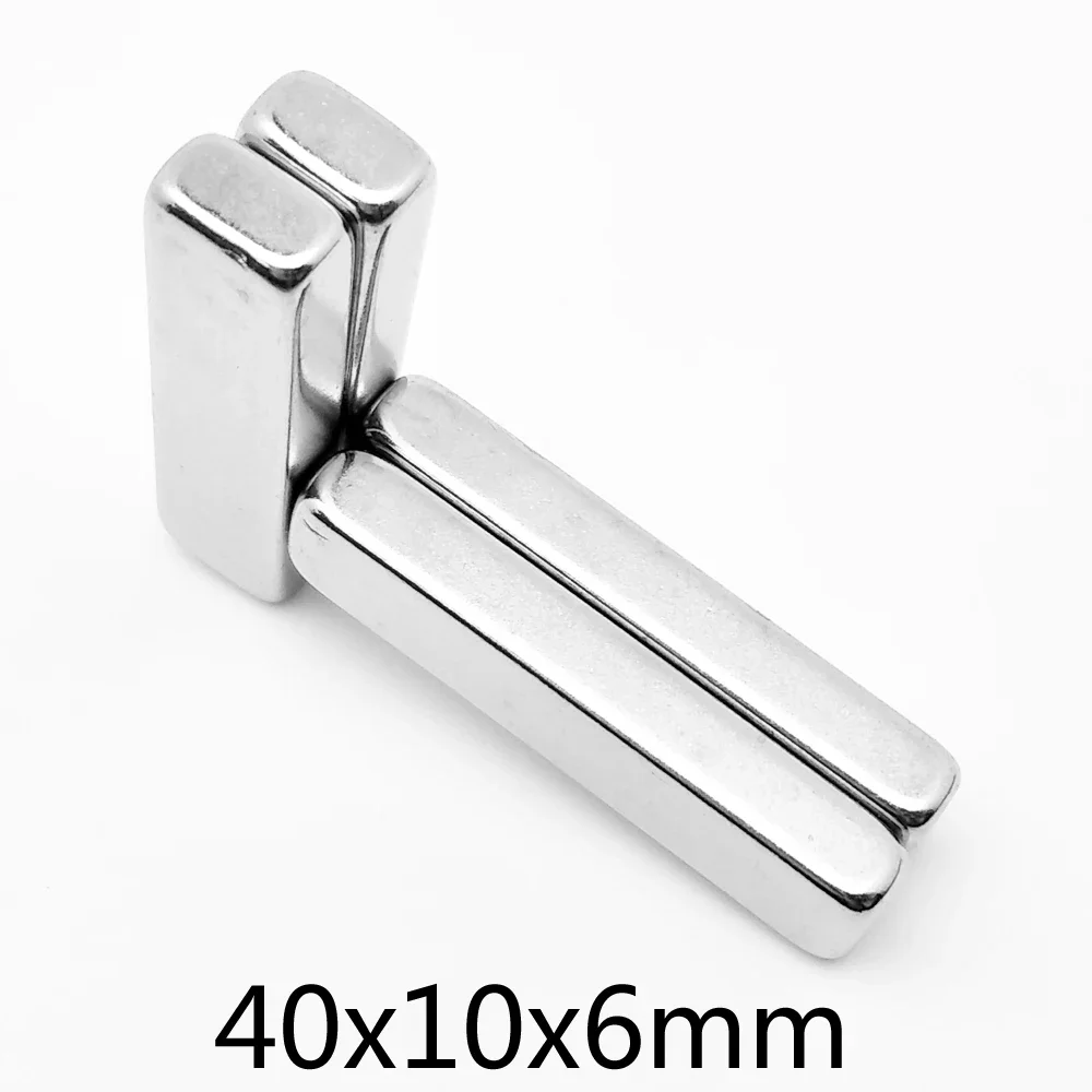 40x10x6mm Powerful Quadrate Magnet 40mmx10mmx6mm For Home Refrigerators, Offices DIY 40*10*6 Block Search Magnet