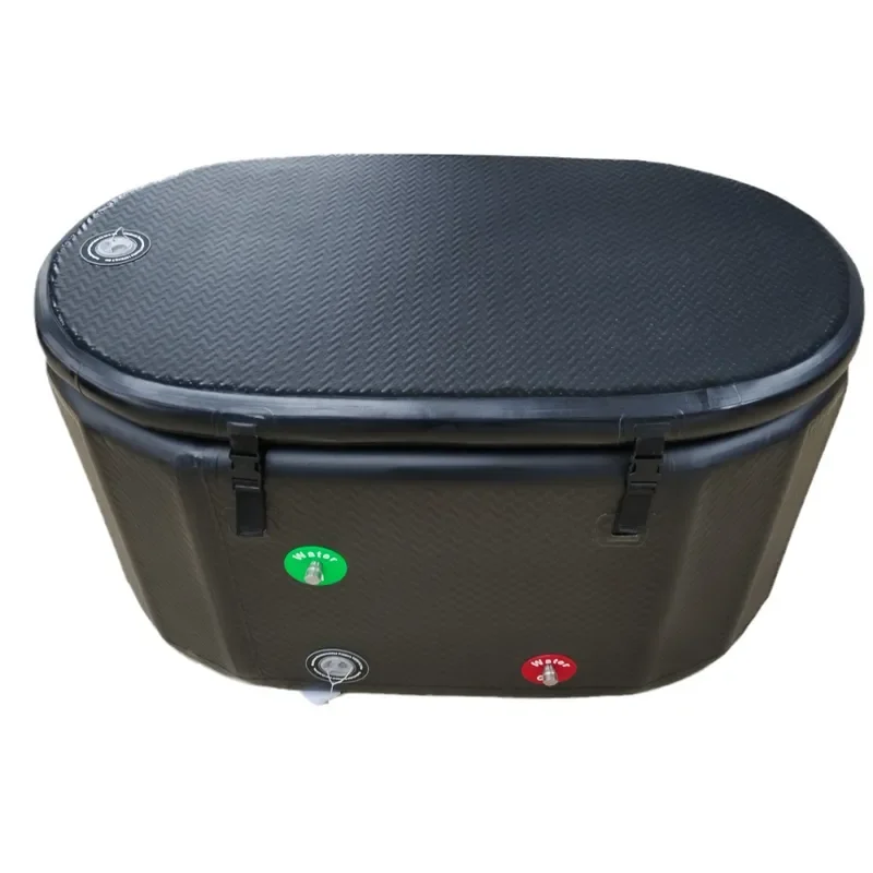 Foldable Inflatable Ice Bath Tub Brushed Portable Cold Therapy Bucket for Sports Recovery Home Use Compact Design