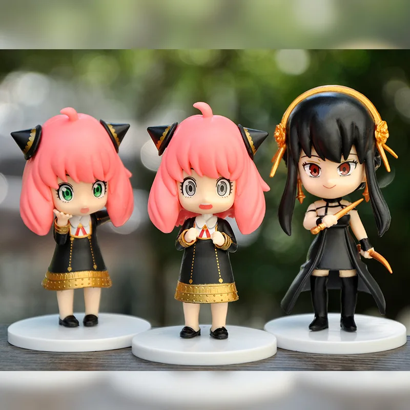 새로운 SPY×FAMILY Anya Forger Yor Forger Loid 애니메이션 만화 캐릭터 피규어 모델 맞춤형 테이블 장식 장식품 장난감 선물