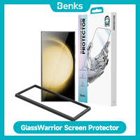 Benks GlassWarrior HD Screen Protector for Samsung S25 Ultra S24+ Anti-Fingerprint Anti-Scratch Full Coverage Protective Film