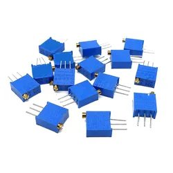 5PCS/LOT 3296W 3296 Potentiometer Top Adjustable Precision Adjustable Potentiometer Multi-Turn 500R 1K 2K 5K 10K 20K 200K 1M