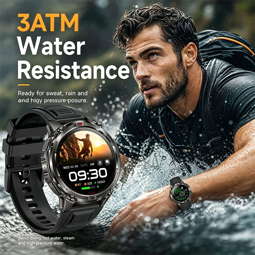 GPS Smart Watch with 3ATM Waterproof and Long Battery Life