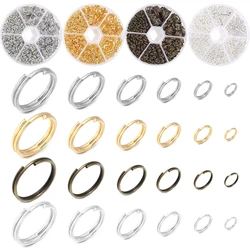 690pcs/box Metal Open Jump Rings Kits Double Loops Split Rings Connectors For Jewelry Making Findings DIY Bracelet Accessories