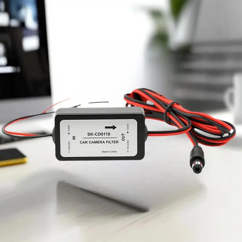 NEW 12V DC Power Relay Capacitor Filter Connector Car Rear View Rectifier For Backup Auto Car Camera Filter Solve Ripple Splash