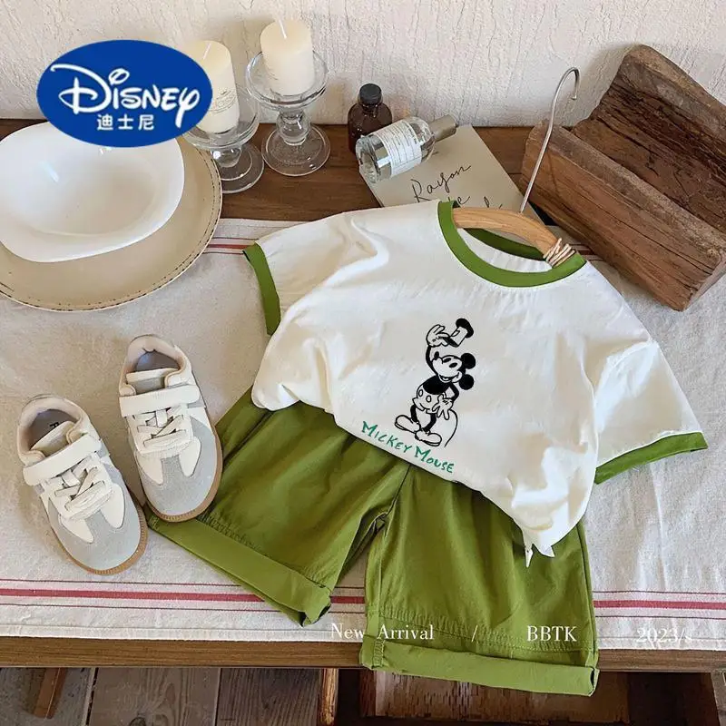 

Mickey Mouse Kids T-Shirt 2025 | Color-Block Cotton Top for Boys & Girls, Soft Short Sleeve Tee for Summer