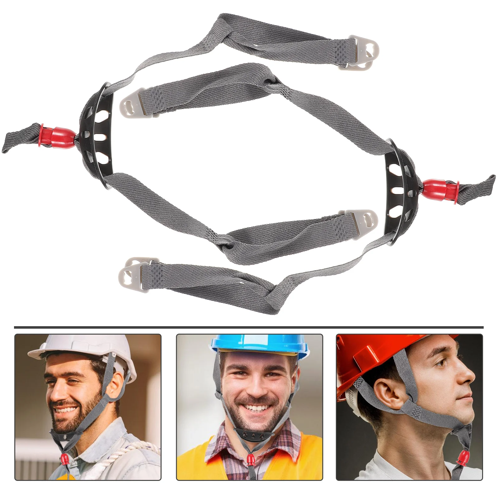 

2pcs Hat Hard Hat Replacement Adjustable Chin For Construction Workers Durable Anti-Wear Strap
