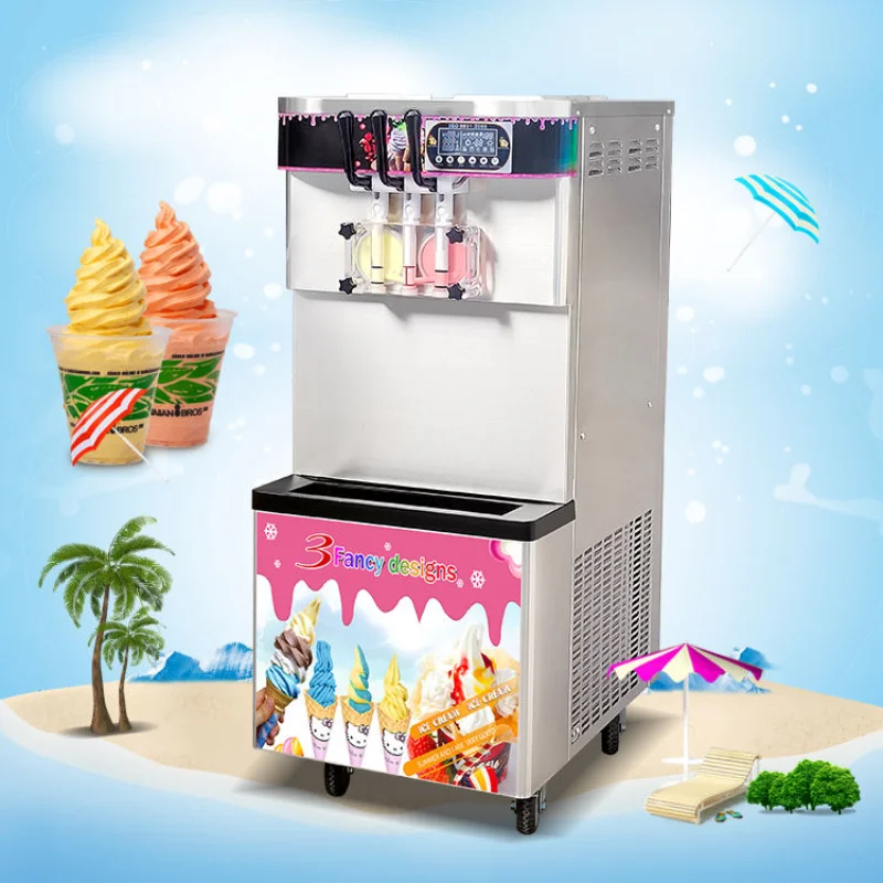 Factory Direct Sell Street Soft Serve Ice Cream Machine 3 Flavors Soft Machines Maker Good Quality Ice Cream Manufacturers