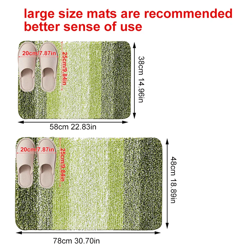 Bathroom Floor Mat Absorption Anti -slip Bath Bathtub Carpet Soft And Comfortable Plush Door Pad Bedroom Bathroom Floor mat