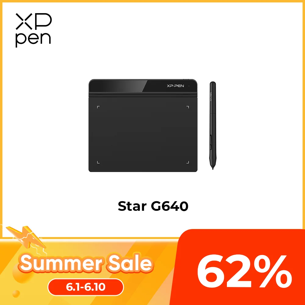 XPPen Star G640 Graphics Tablet Version B 6 Inch Digital Drawing Tablet for OSU Game Art Online Education Meeting 8192 Levels