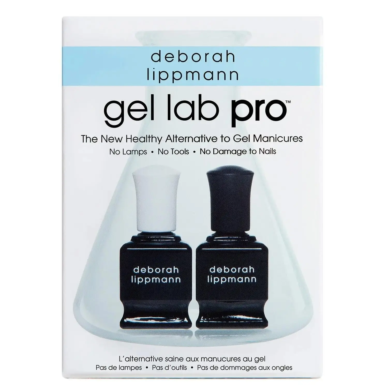 Gel-Like Base and Top Coat Set for High Shine, Long-Lasting Manicure - No Lamps or Tools Needed