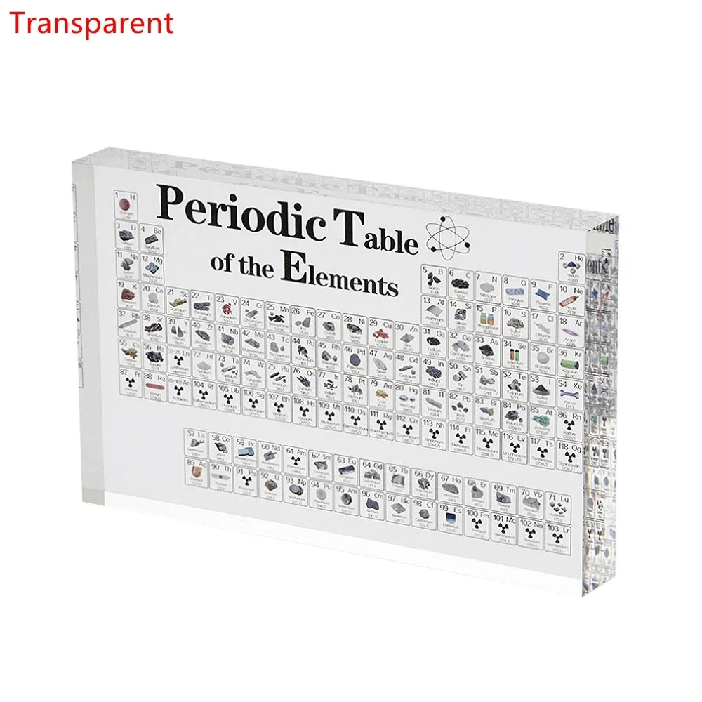 Chemical Element Display Acrylic Periodic Table Display With Elements Picture Children Chemistry Teaching School Home Decoration