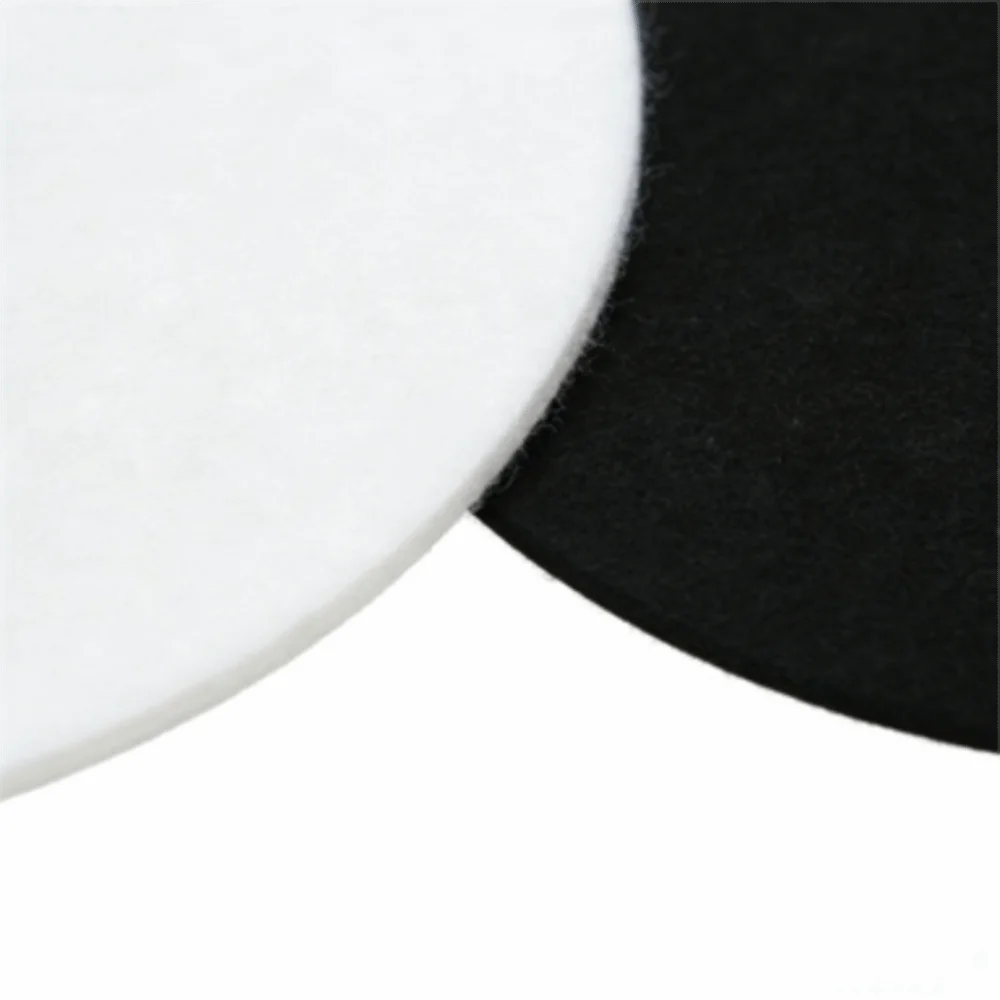 2pcs Felt Material Turntable Platter Mat Round 3mm Thick Turntable Mat Anti Vibration Anti Slip Vinyl Record Player Mat