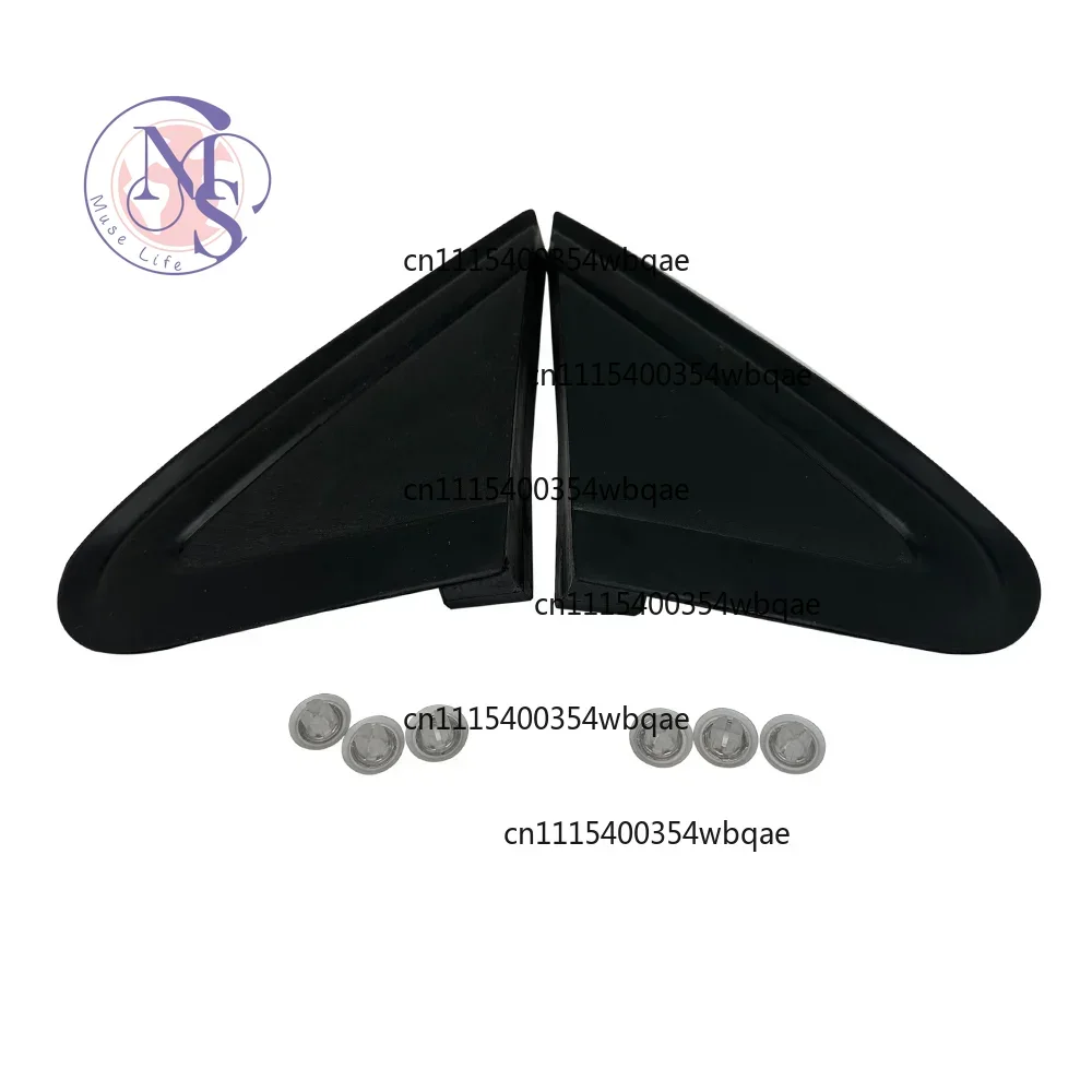 ZOCI-For Polo 4 9N3 2006-2010 Car Wing Door Side Rearview Mirror Triangle Trim Cover Molding Corner Panel 6Q0853273A 6Q0853274A