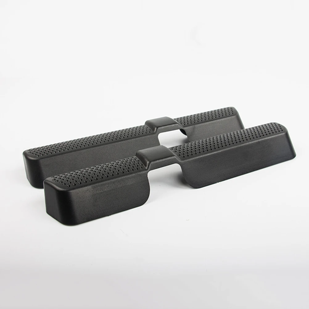 

2 pcs Air Conditioner Outlet Car Rear Seat Bottom Air Vent Cover For L Black Abs Sturdy Smoke Dust Proof Easy Install Durable