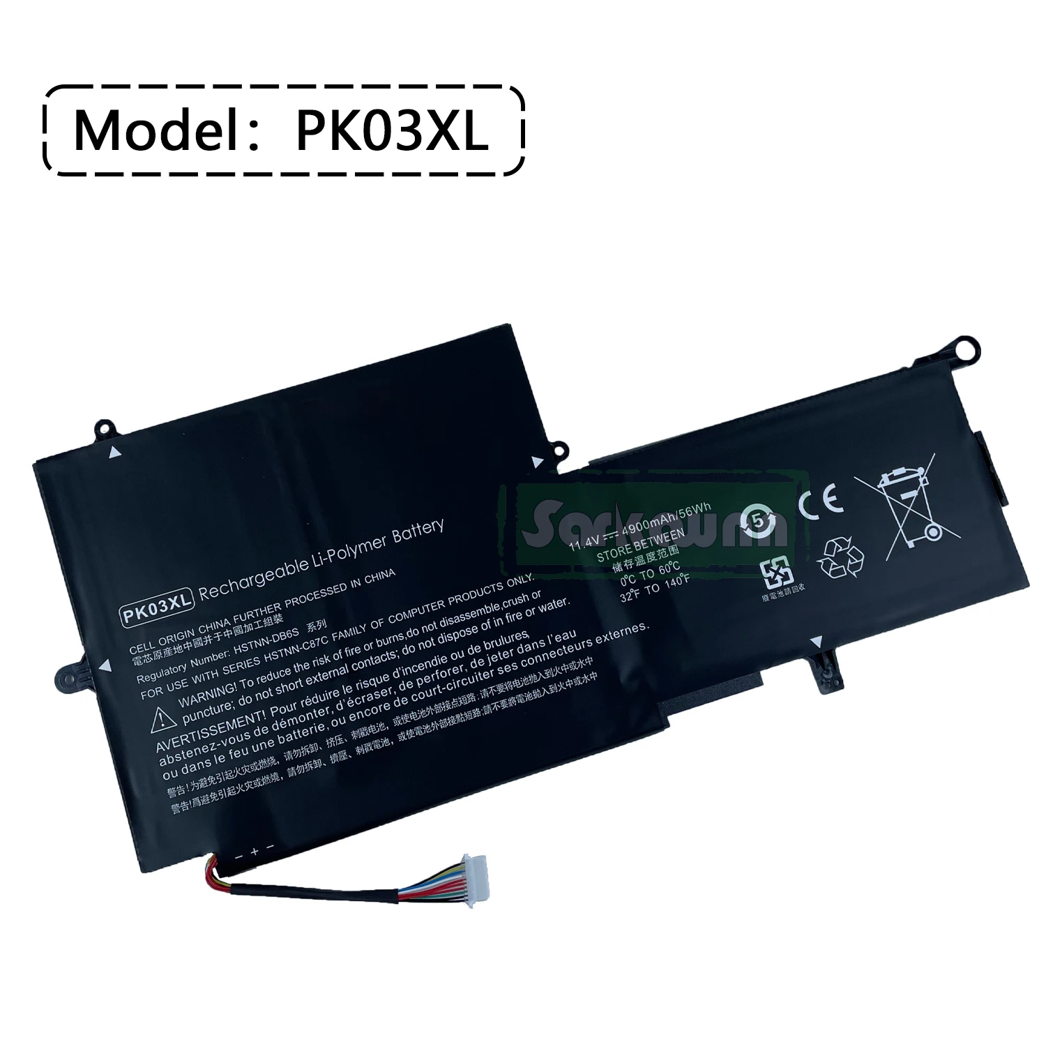 SARKAWNN pk03xl laptop battery For HP Spectre Pro X360 13-4003DX 13-4114TU 13-4115TU x360 G1 x360 G2