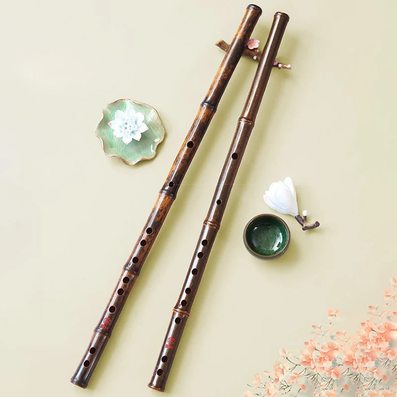 

Фиолетовая бамбуковая флейта, профессиональная производительность, поперечные флейты для детей и взрослых, музыкальный инструмент, традиционная флейта ручной работы